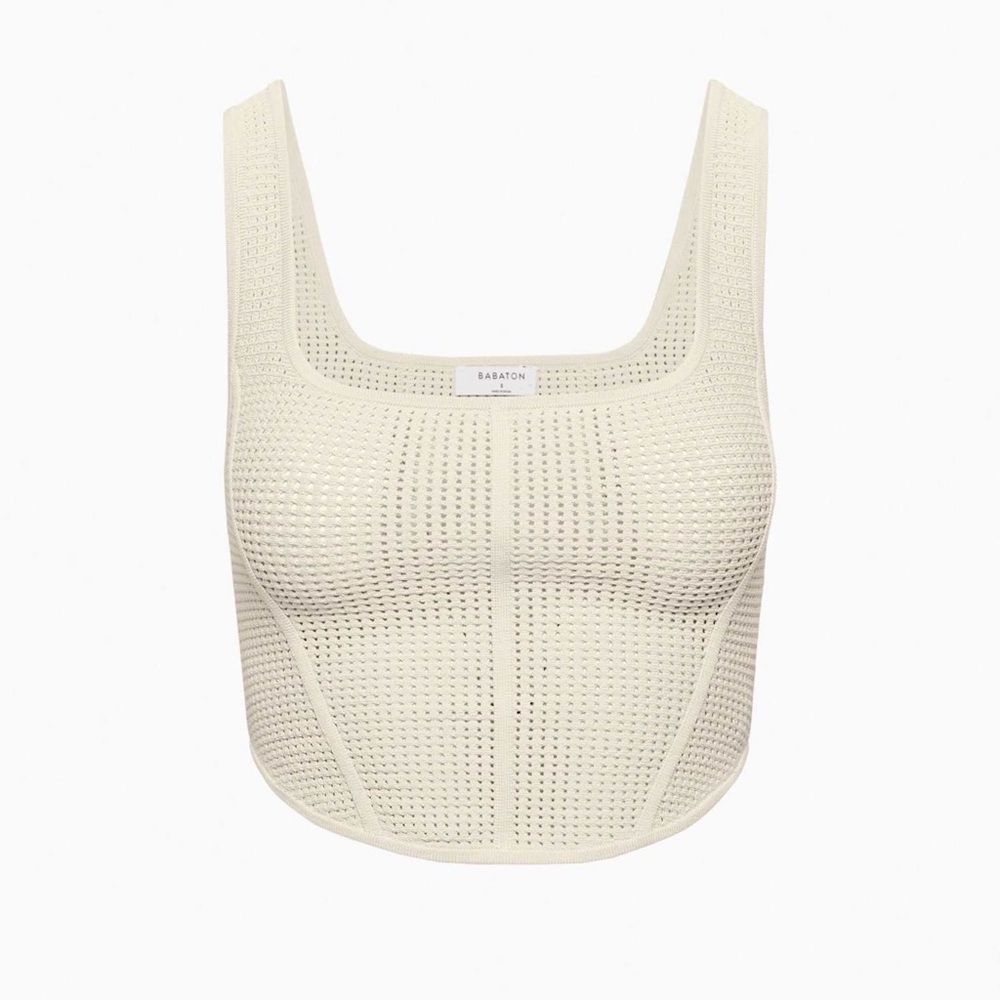 Babaton Aritzia Sculpt Knit Bustier Tank